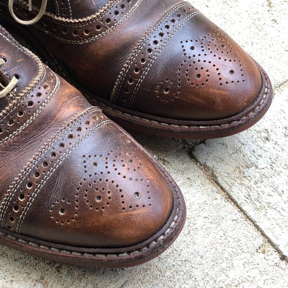Allen Edmonds Strandmok Brogue Leather Dress Shoes - Picture 14 of 16
